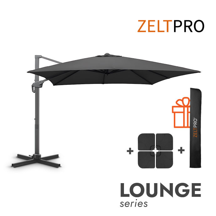 Lauko skėtis su padu (užvalkalas dovanų) Lounge Antracito