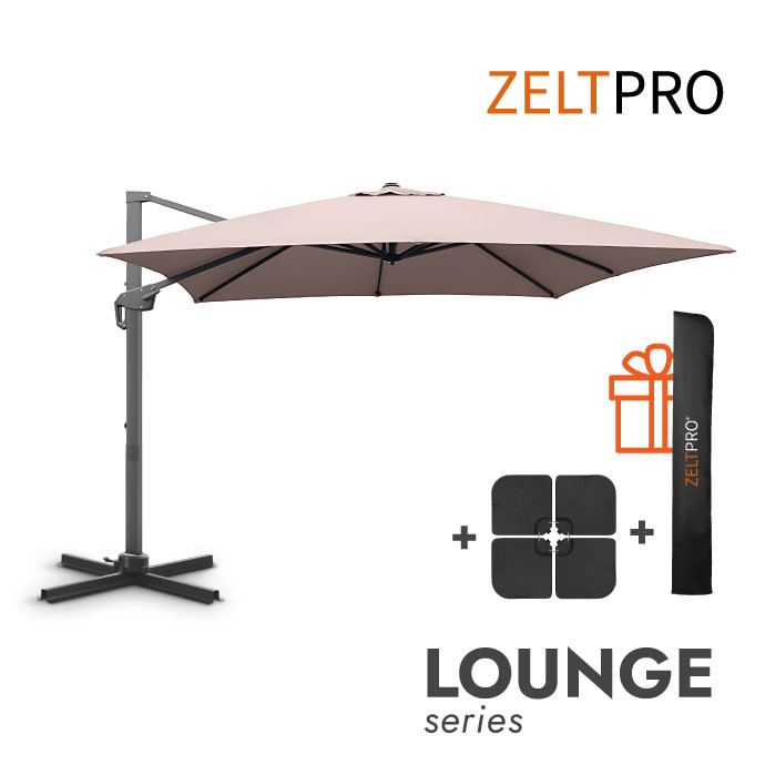 Lauko skėtis su padu (užvalkalas dovanų) Lounge Taupe