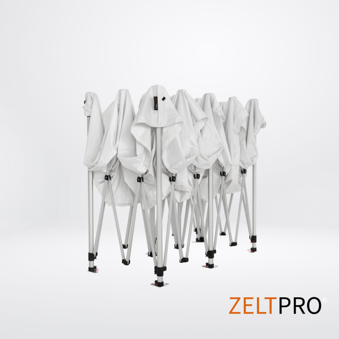 Prekybinė Palapinė 4x8 Balta Zeltpro TITAN iš vidaus