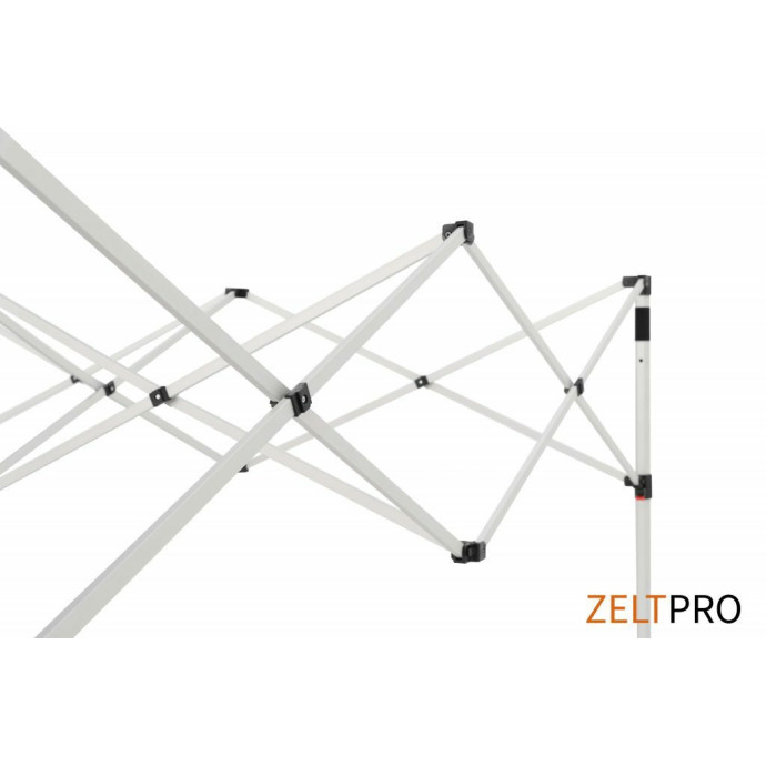 Prekybinė Palapinė 4x8 Balta Zeltpro TITAN rėmo susikirtimai