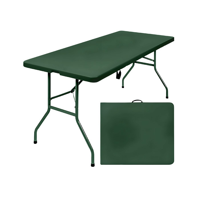 Sulankstomas stalas 150 cm. Žalias
