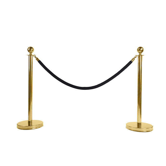 Virvinis atitvaras auksinės spalvos su 150 cm juoda virve Royal