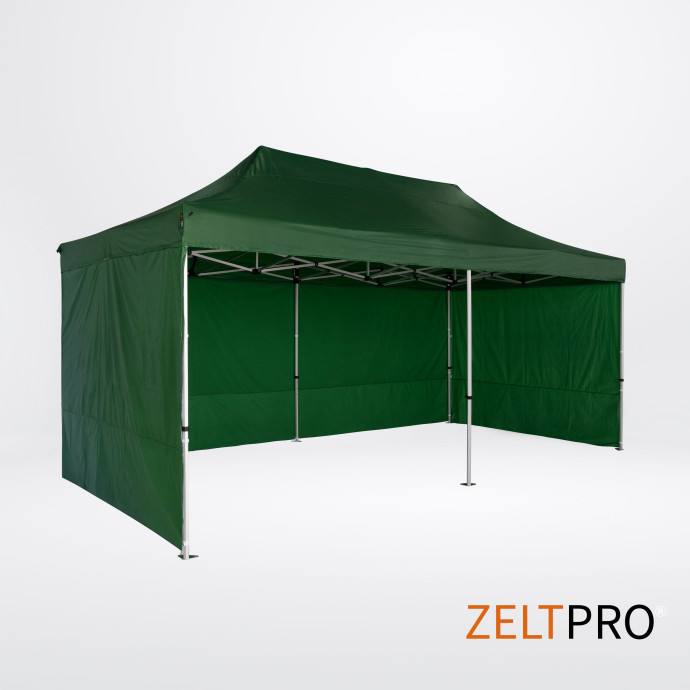 Prekybinė Palapinė 4x8 Žalia Zeltpro TITAN iš dešinės pusės