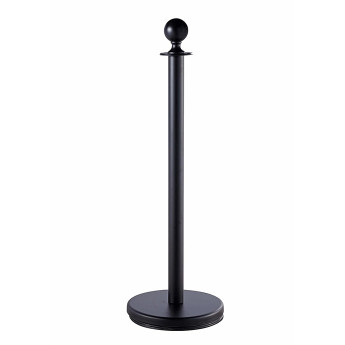 Virvinis atitvaras juodos spalvos su 150 cm juoda virve ROYAL