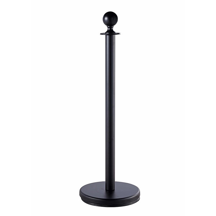Virvinis atitvaras juodos spalvos su 150 cm juoda virve ROYAL