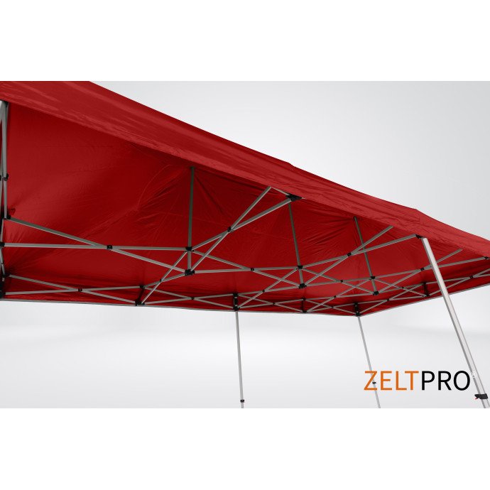 Prekybinė Palapinė 4x8 Raudona Zeltpro TITAN iš šono