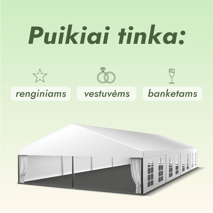 Modulinis paviljonas Baltas (200 m2)