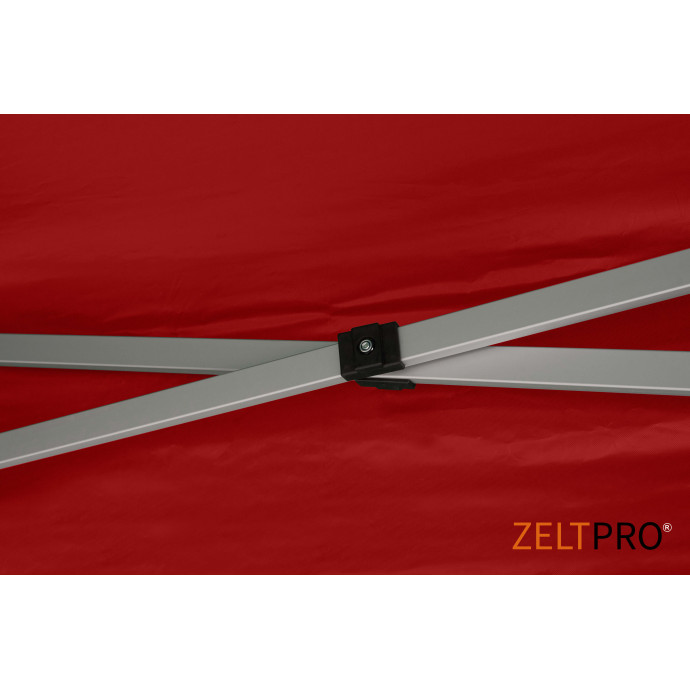 Prekybinė Palapinė 4x8 Raudona Zeltpro TITAN su trimis sienomis