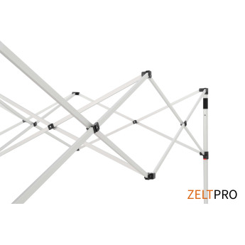 Reklaminė Palapinė 3x3 pasirinktos spalvos Zeltpro TITAN su 4 sienomis ir termo lipdukais (4 vnt.) ant stogo šonų