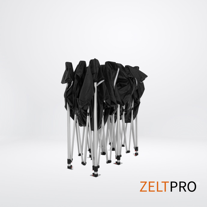 Prekybinė Palapinė 3x6 Juoda Zeltpro TITAN iš viršaus