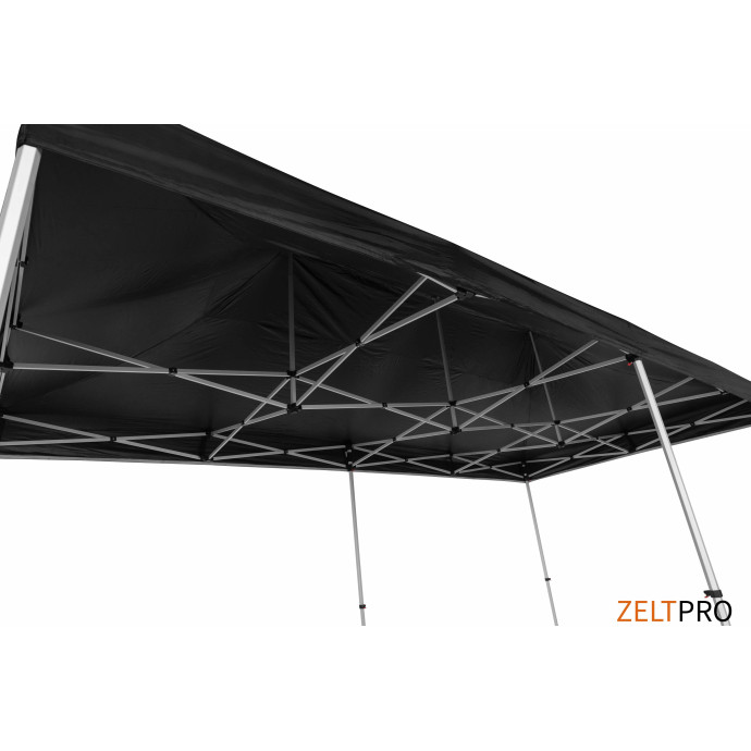 Prekybinė Palapinė 3x6 Juoda Zeltpro TITAN su trimis sienomis