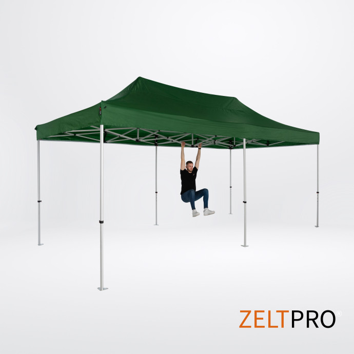 Prekybinė Palapinė 3x6 Žalia Zeltpro TITAN iš dešinės pusės
