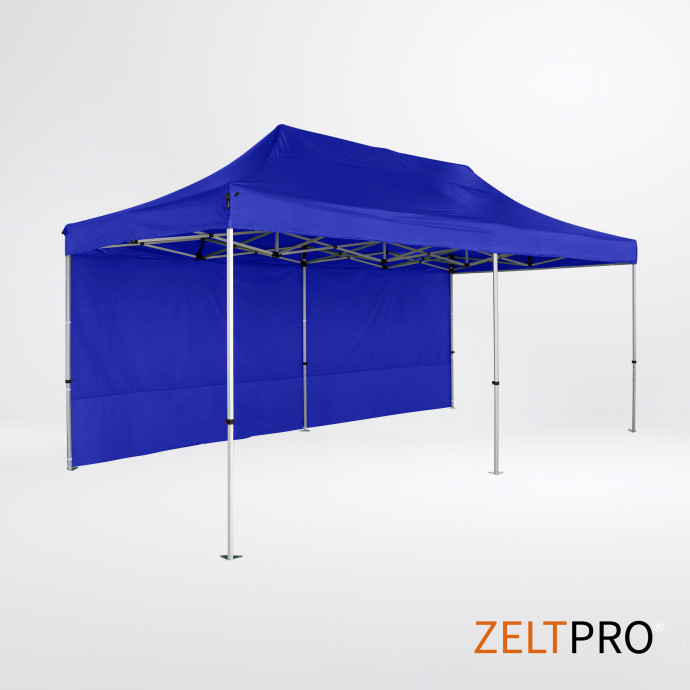 Prekybinė Palapinė 3x6 Mėlyna Zeltpro TITAN iš galo