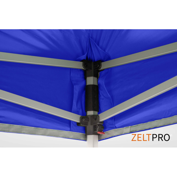 Prekybinė Palapinė 3x6 Mėlyna Zeltpro TITAN išskleista