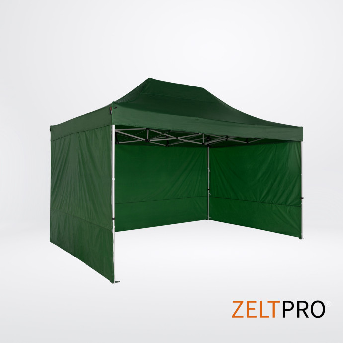 Prekybinė Palapinė 3x4,5 Žalia Zeltpro TITAN iš dešinės pusės