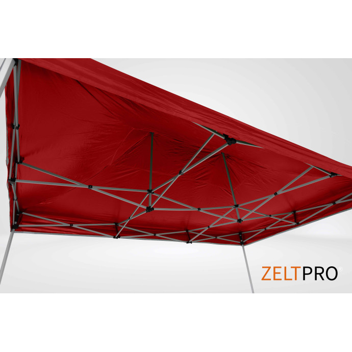Prekybinė Palapinė 3x4,5 Raudona Zeltpro TITAN iš šono