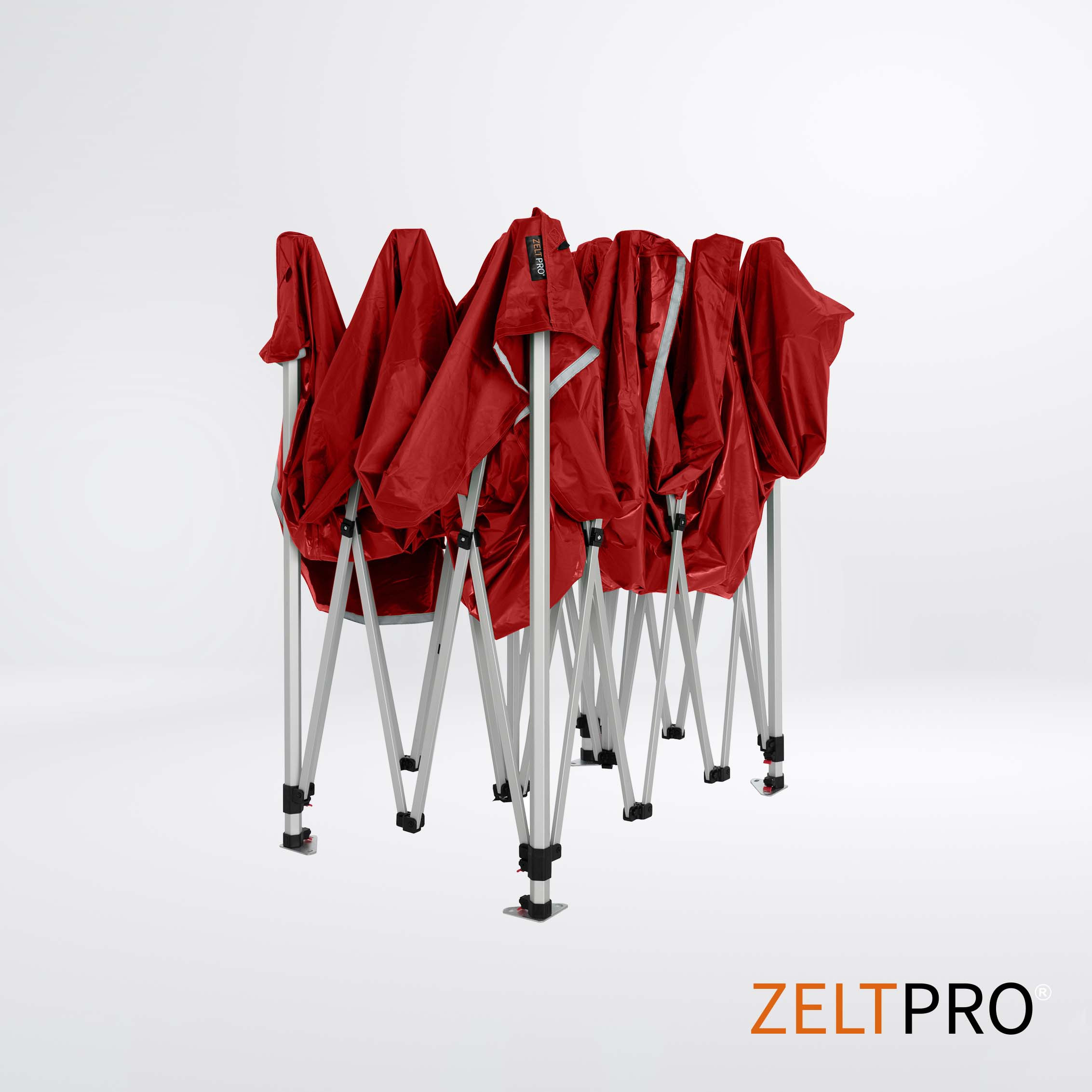 Prekybinė Palapinė 3x4,5 Raudona Zeltpro TITAN