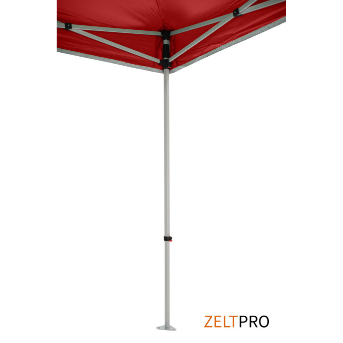Prekybinė Palapinė 3x4,5 Raudona Zeltpro TITAN išskleista