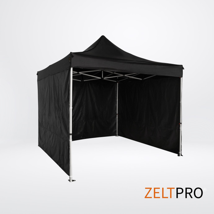 Prekybinė Palapinė 3x3 Juoda Zeltpro TITAN iš kairės pusės
