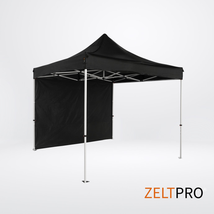 Prekybinė Palapinė 3x3 Juoda Zeltpro TITAN iš šono