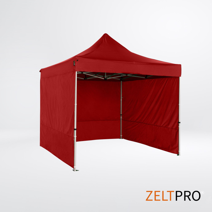 Prekybinė Palapinė 3x3 Raudona Zeltpro TITAN iš galo