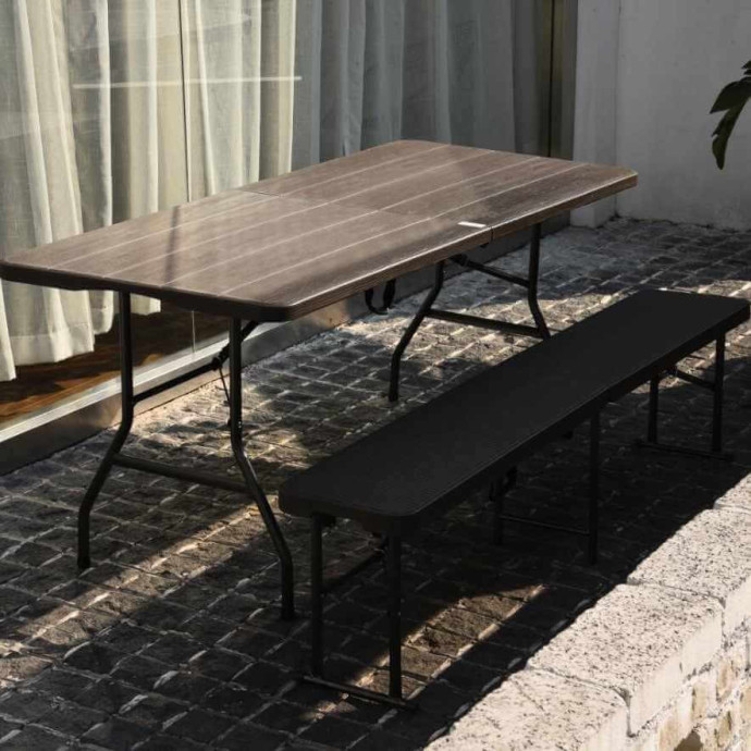 Sulankstomas stalas 180 cm Rudas