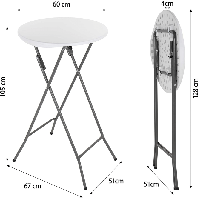 Sulankstomas baro stalas D60