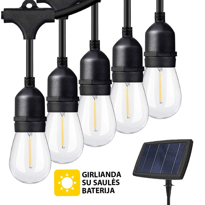 Lauko girlianda su saulės baterija (LED) Drop