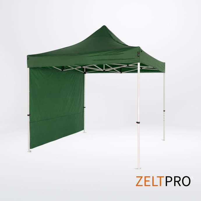 Prekybinė Palapinė 2x2 Žalia Zeltpro PROFRAME iš galo