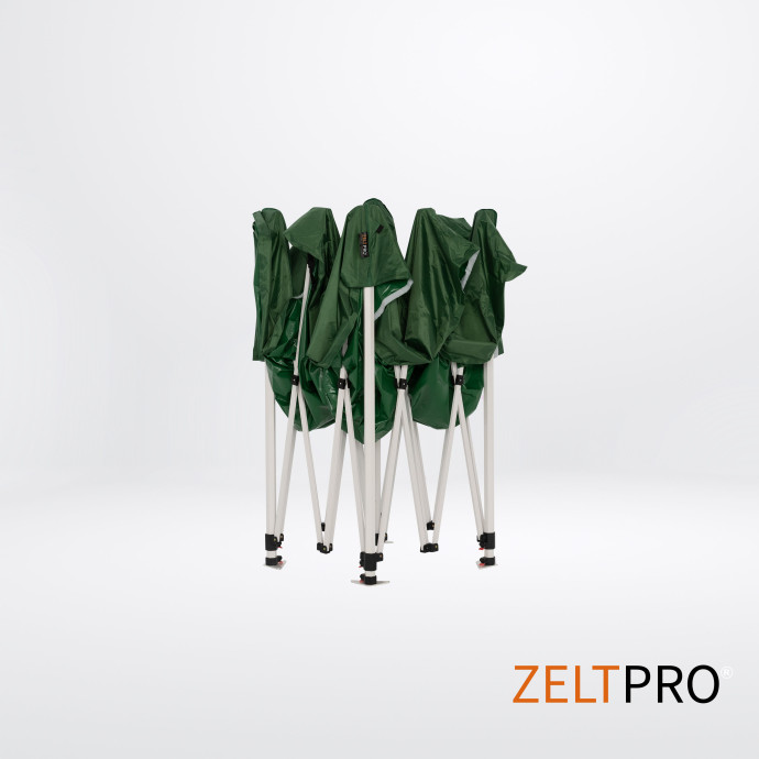 Prekybinė Palapinė 2x2 Žalia Zeltpro PROFRAME iš vidaus