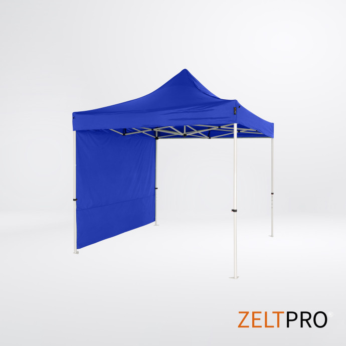 Prekybinė Palapinė 2x2 Mėlyna Zeltpro PROFRAME iš galo