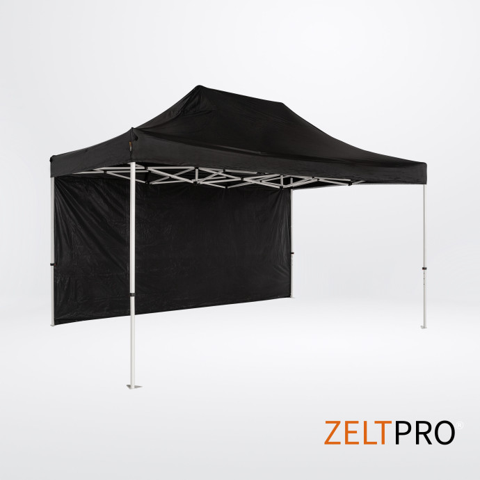 Prekybinė Palapinė 3x2 Juoda Zeltpro PROFRAME iš galo